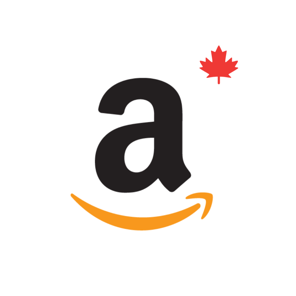 Amazon canada company logo with the maple leaf
